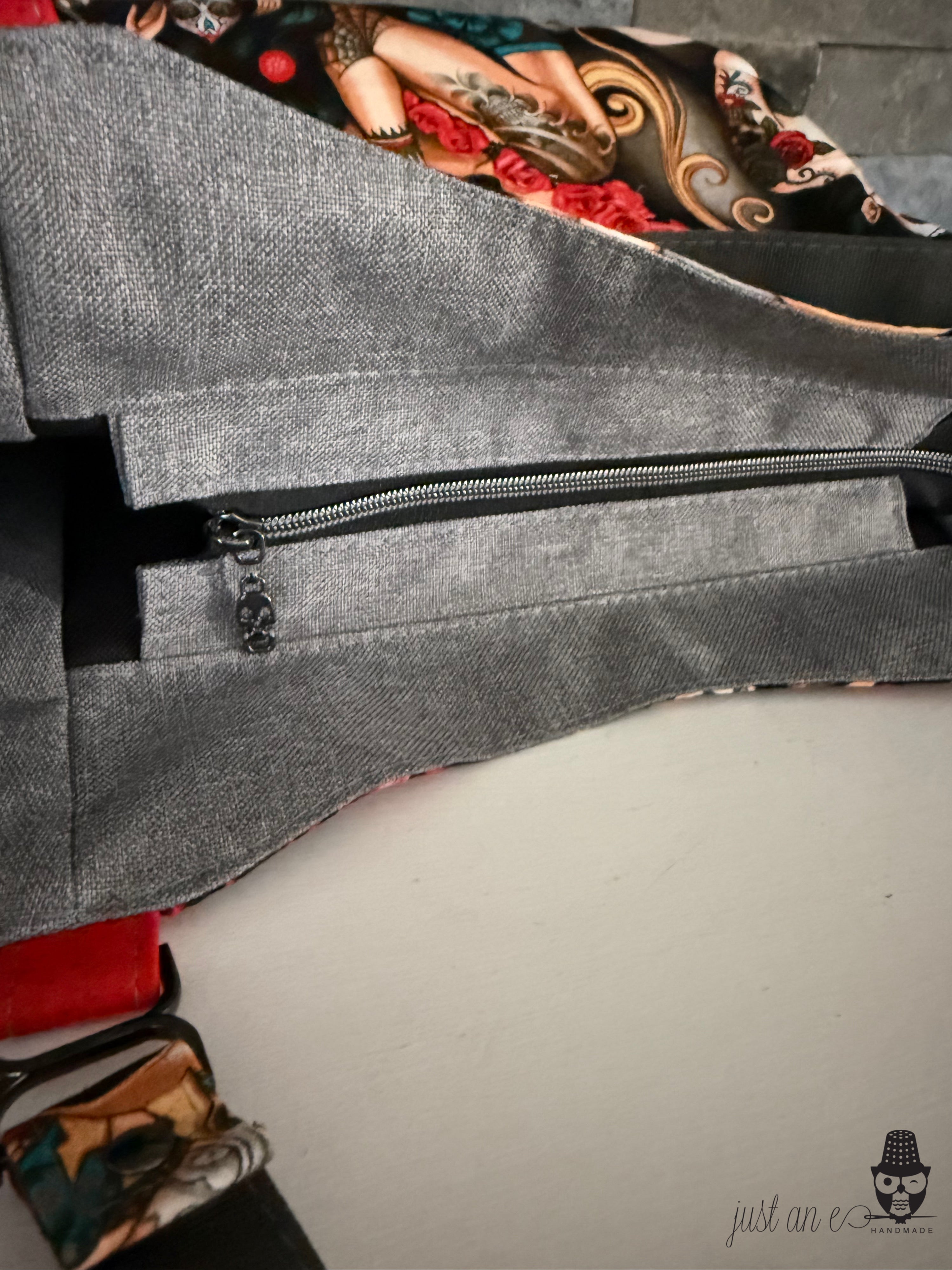Dia de los Muertos Zip Top Tote