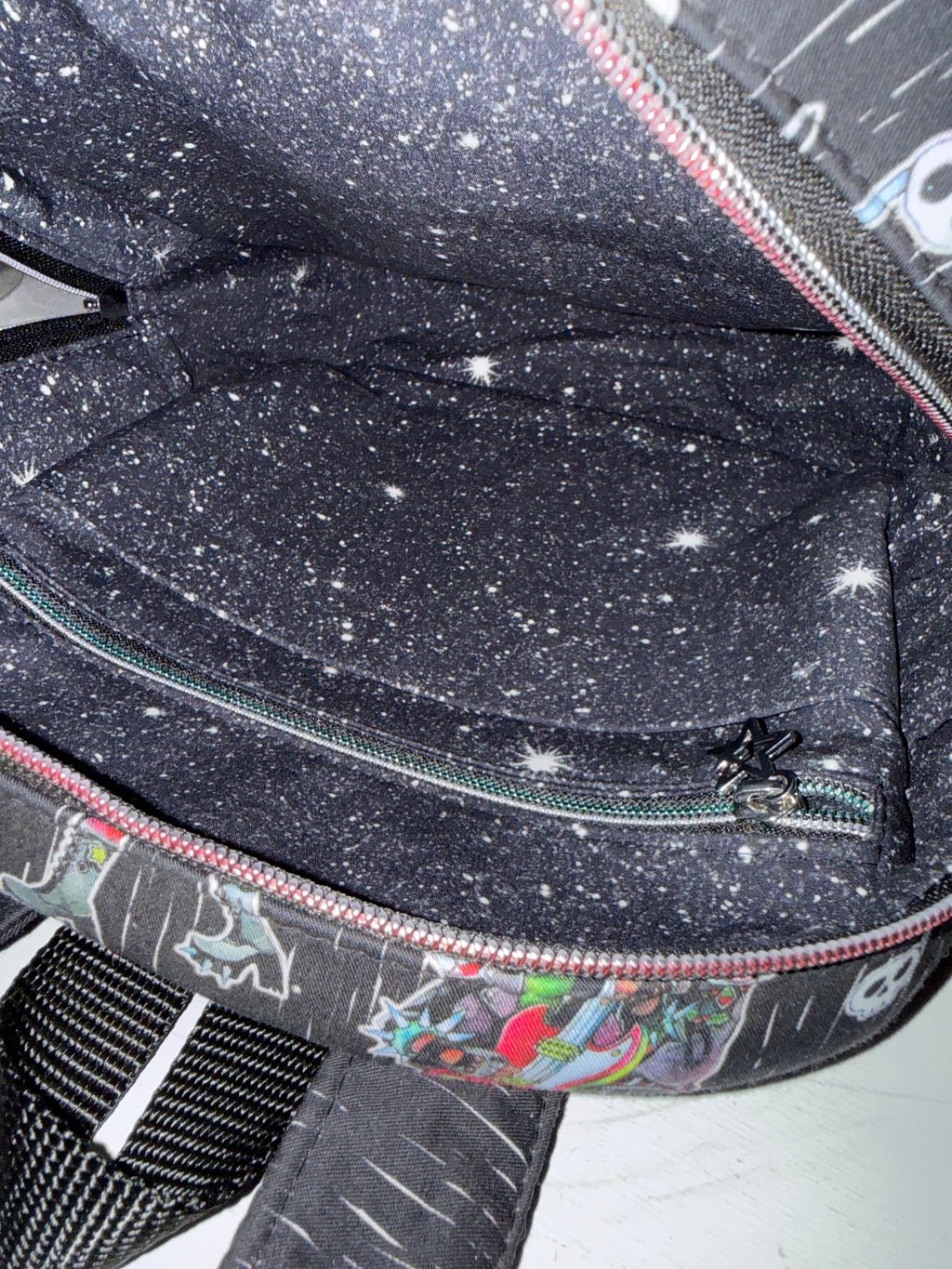 Christmas Mini Backpack Bag - Rock ‘n Roll Santa
