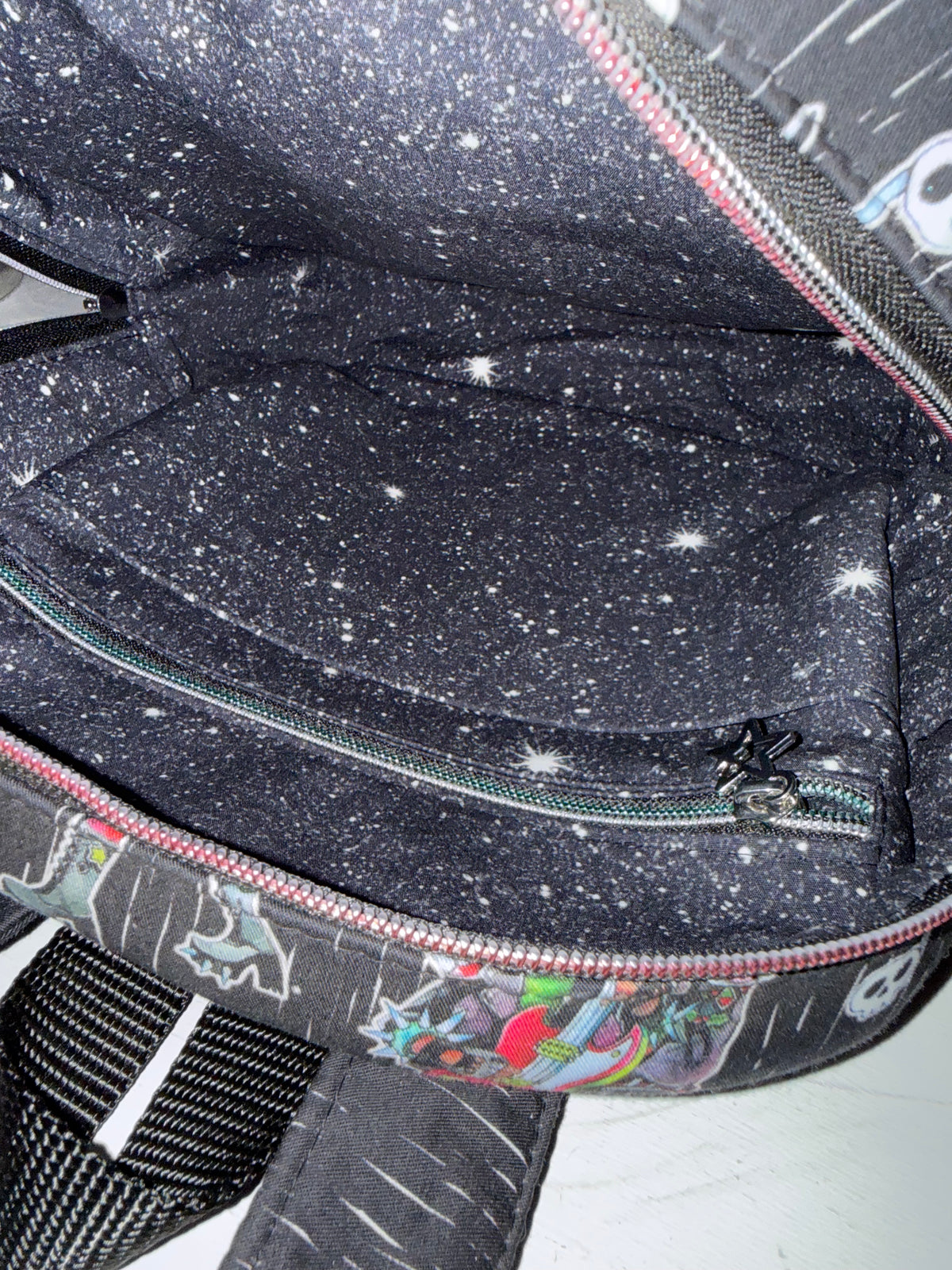 Christmas Mini Backpack Bag - Rock ‘n Roll Santa