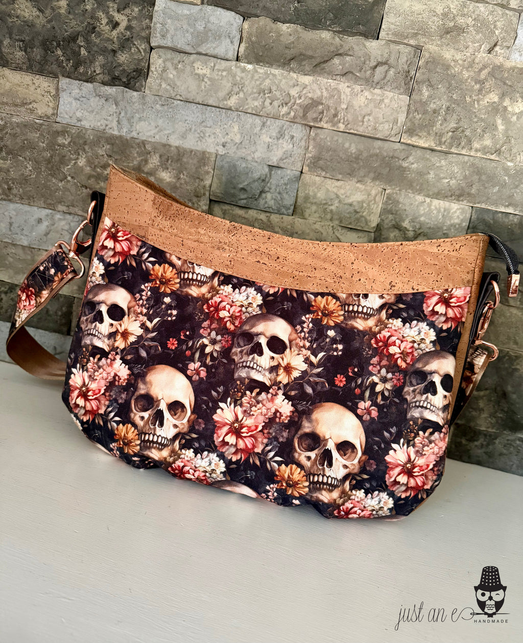 Earthy Skulls Crossbody Bag