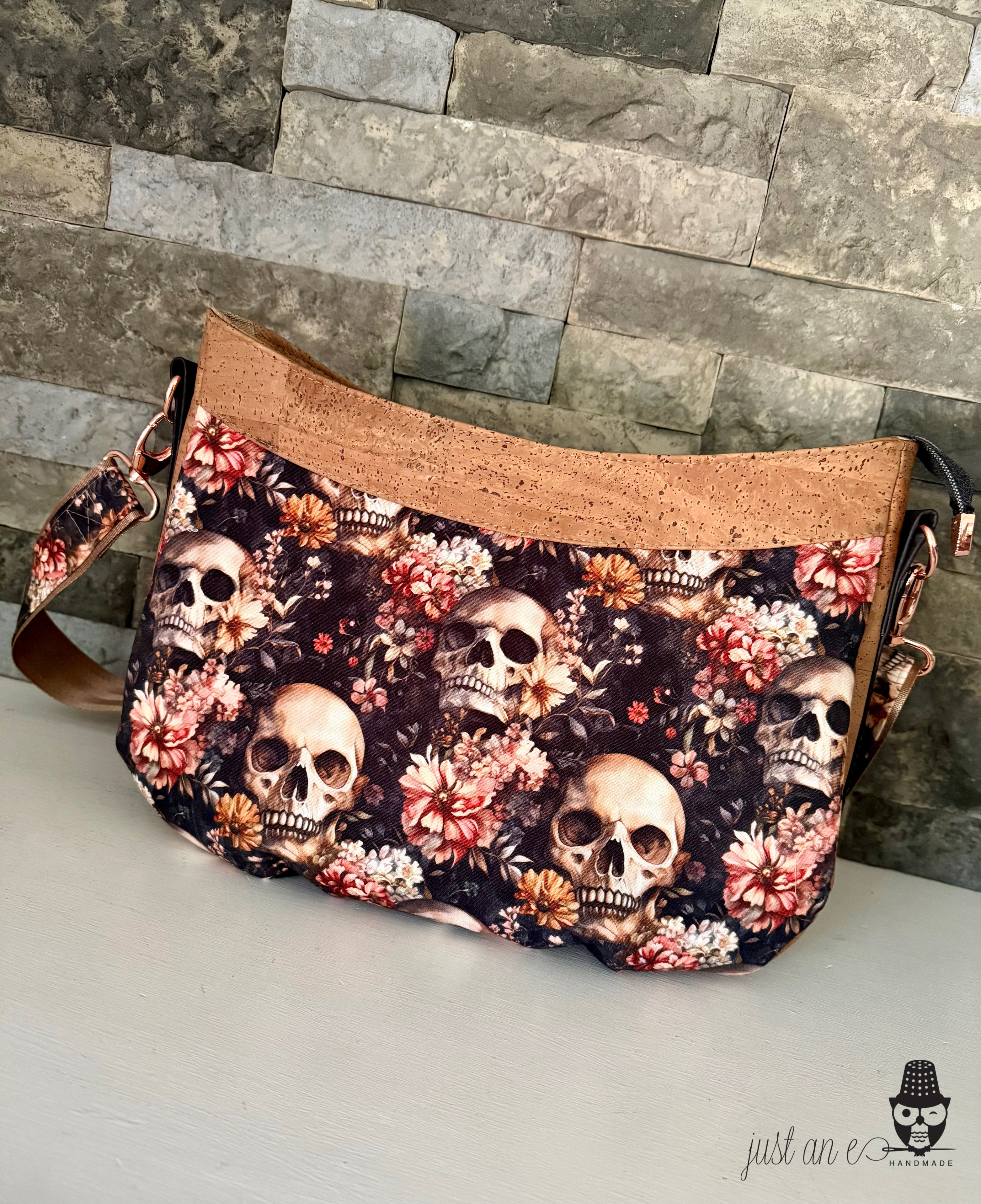 Earthy Skulls Crossbody Bag