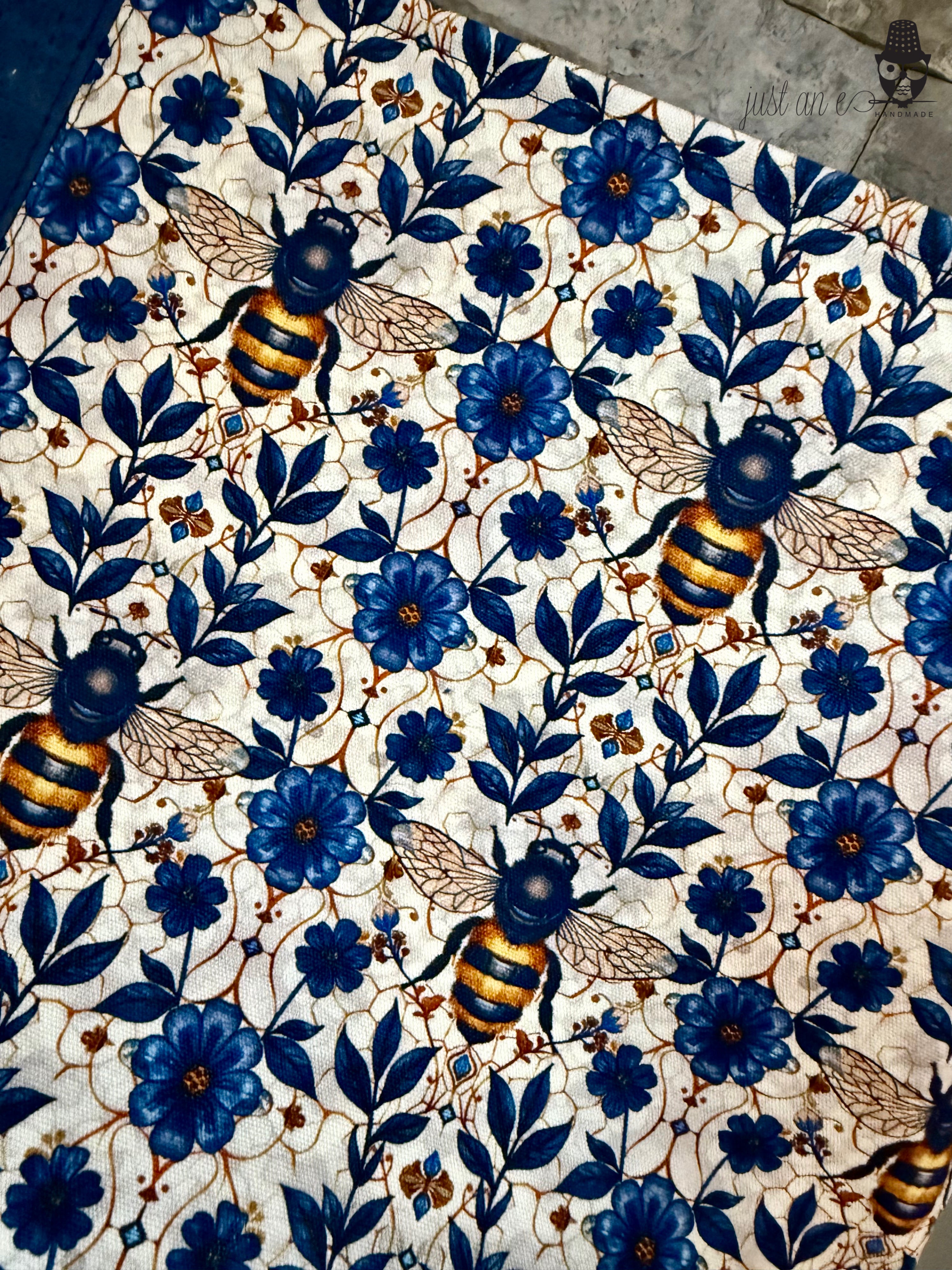Bumblebee Blue Cork Shoulder/Crossbody Bag