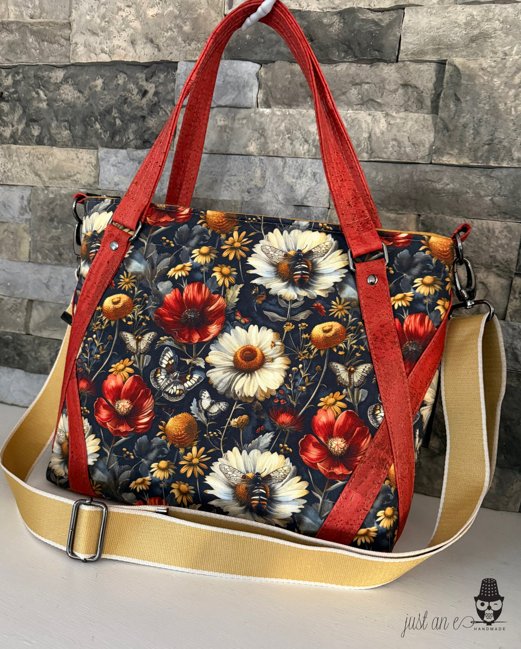 Floral Bees and Moths Bag