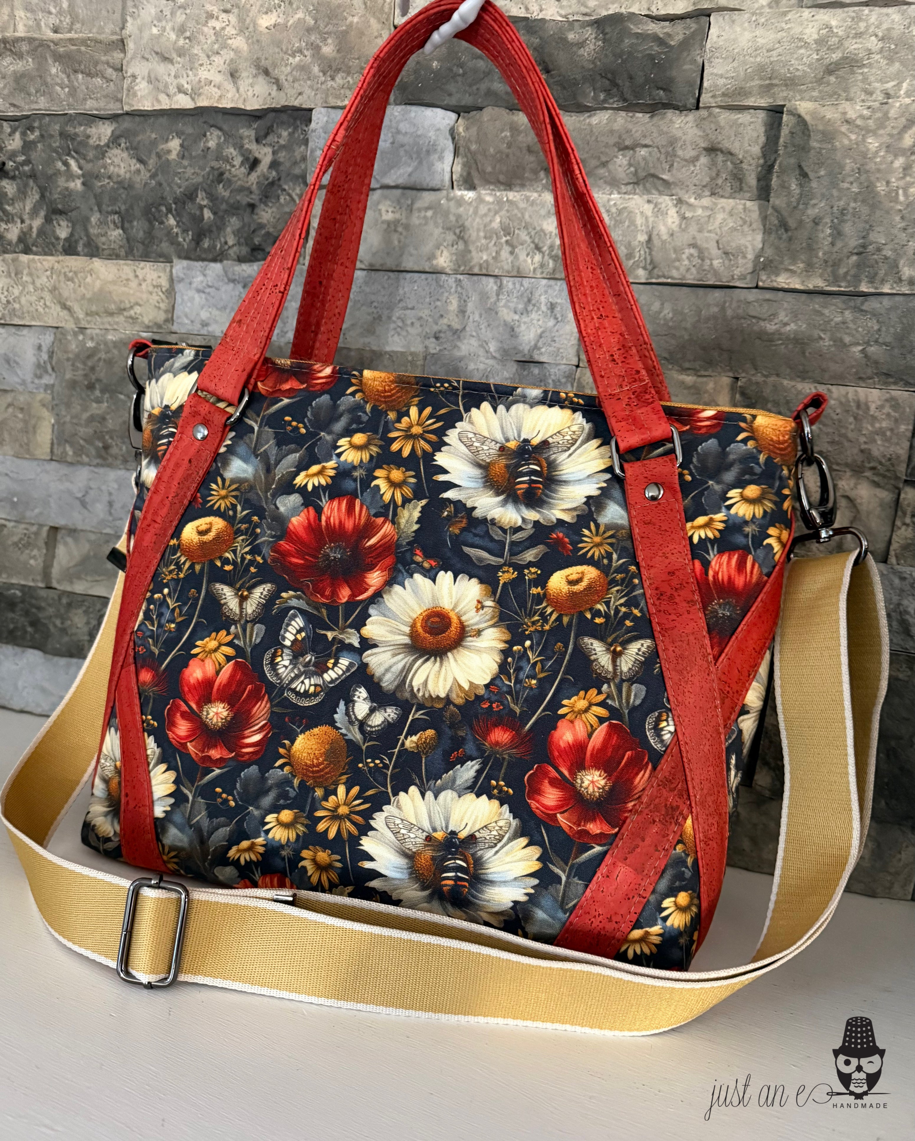 Floral Bees and Moths Bag