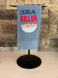 Cereal Killer Embroidered Towel