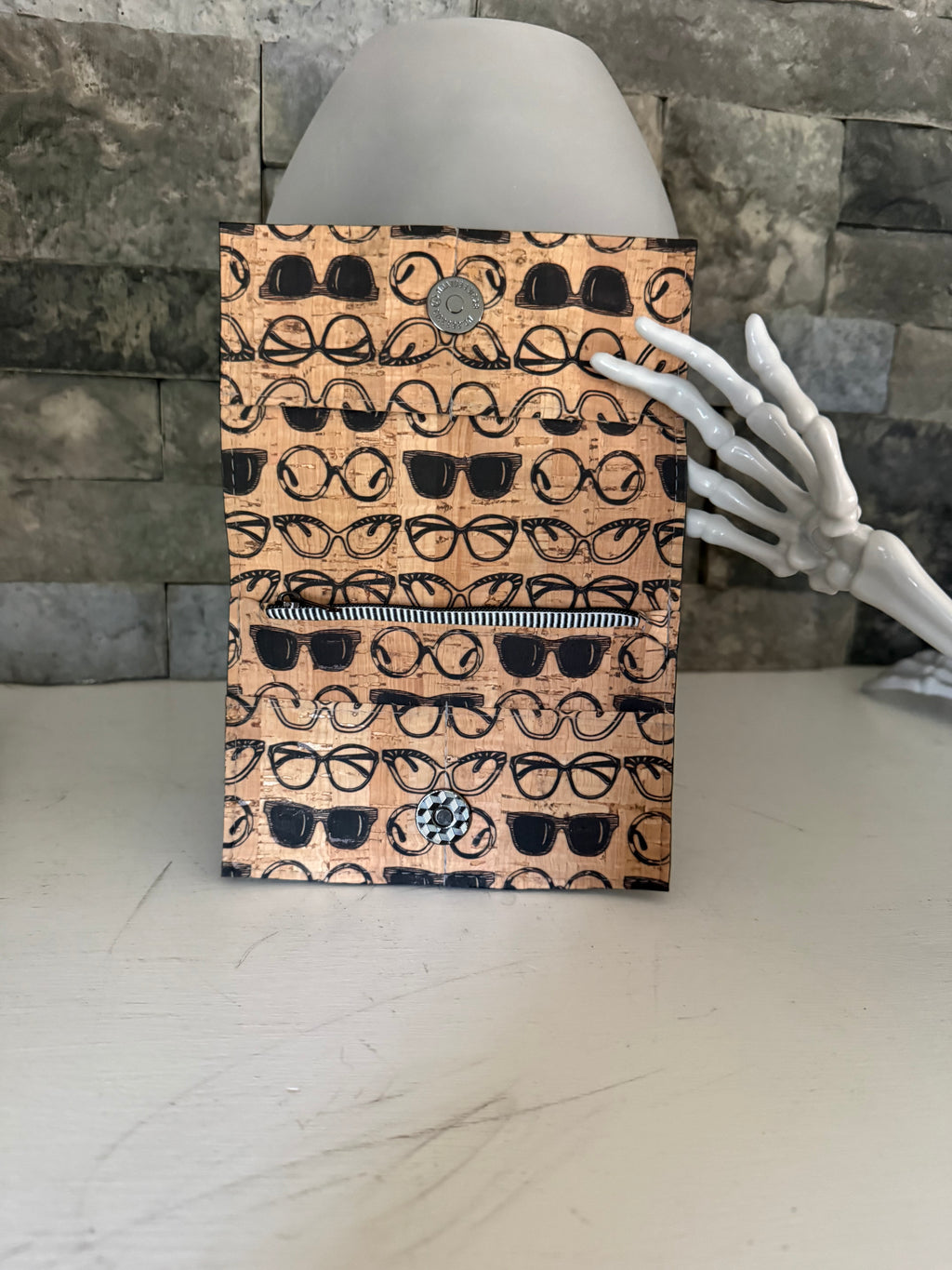 Glasses Print Cork Discovery Wallet