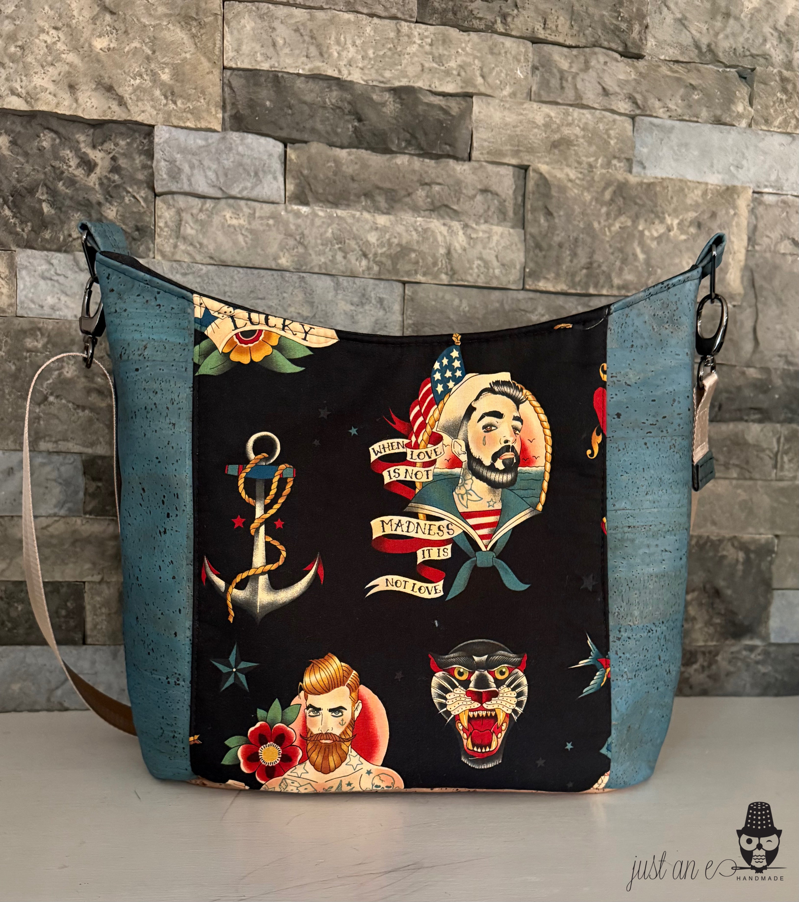 Tattoo-Inspired Hobo Bag