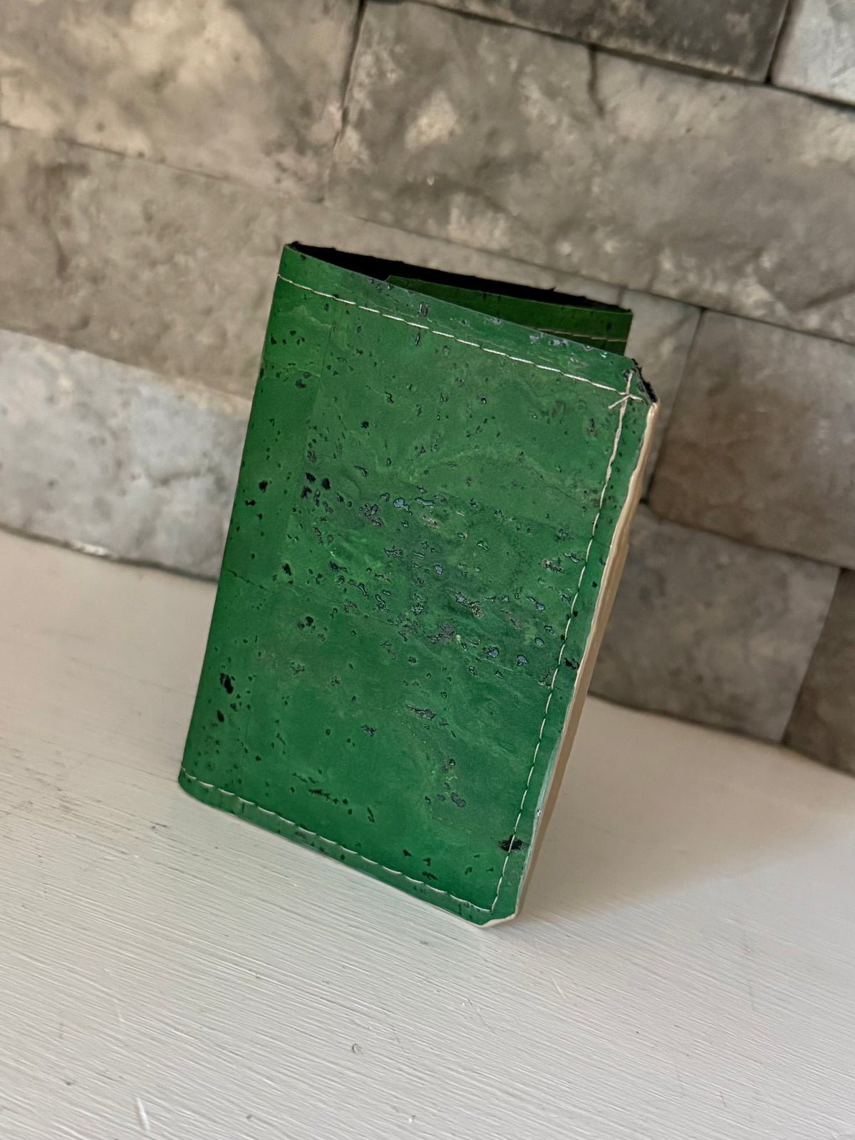 Green Cork Trifold Wallet