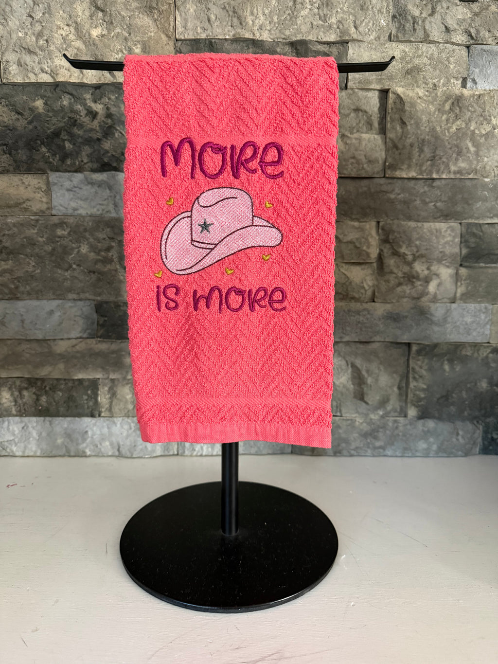 More is More - Dolly Tribute Embroidered Towel