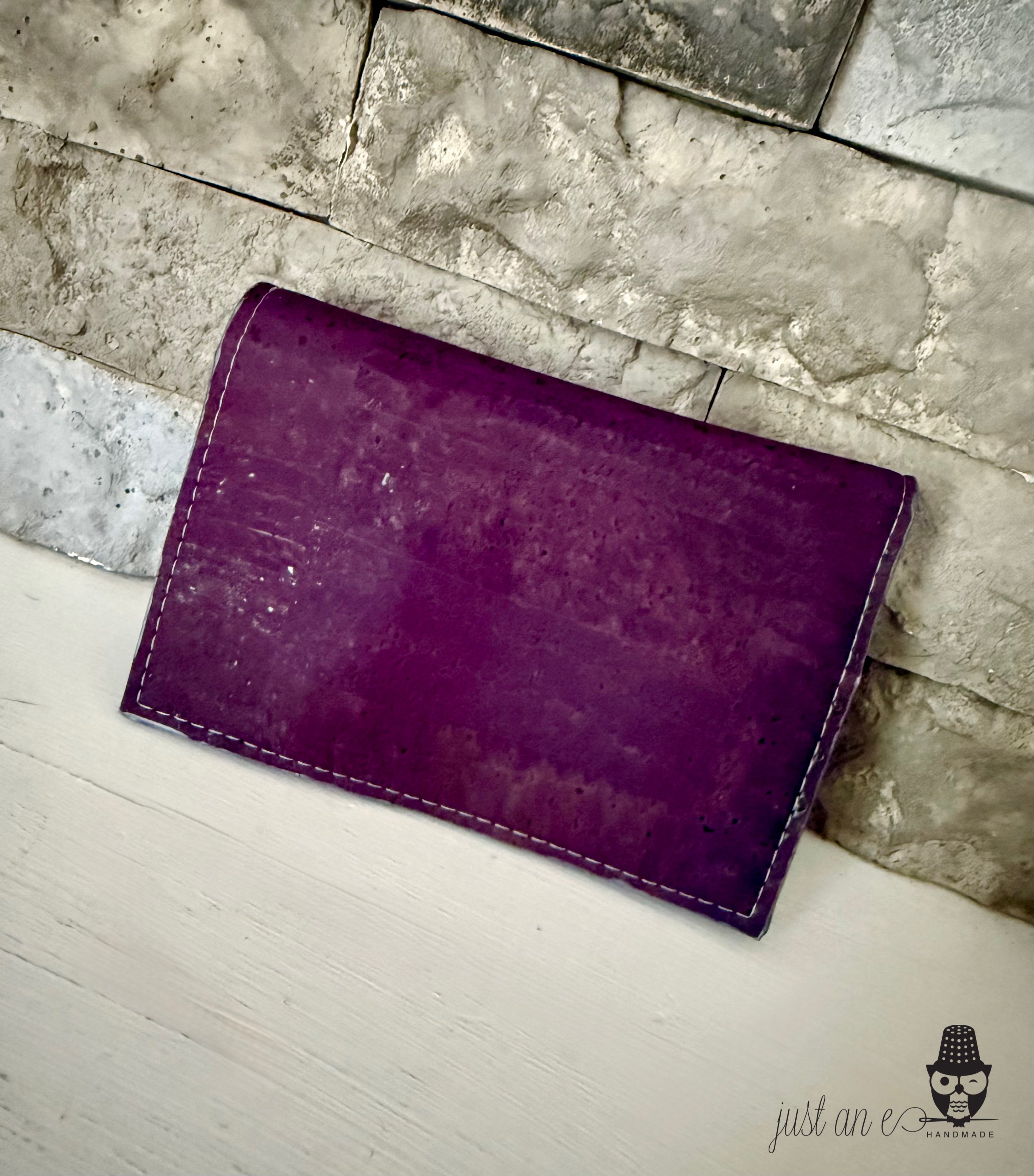 Eggplant Cork Discovery Wallet