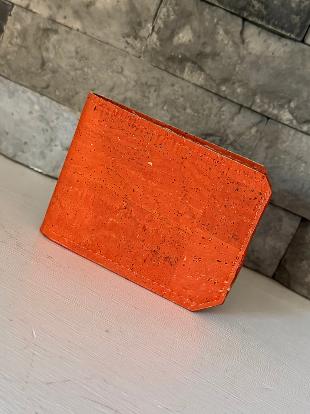 Orange Cork Bifold Wallet