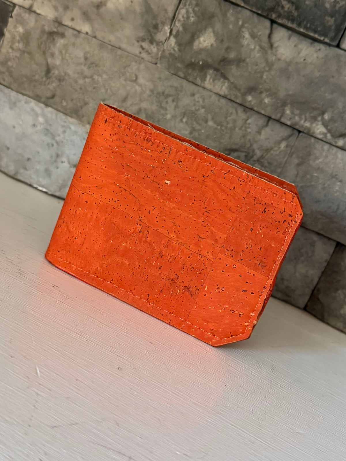 Orange Cork Bifold Wallet