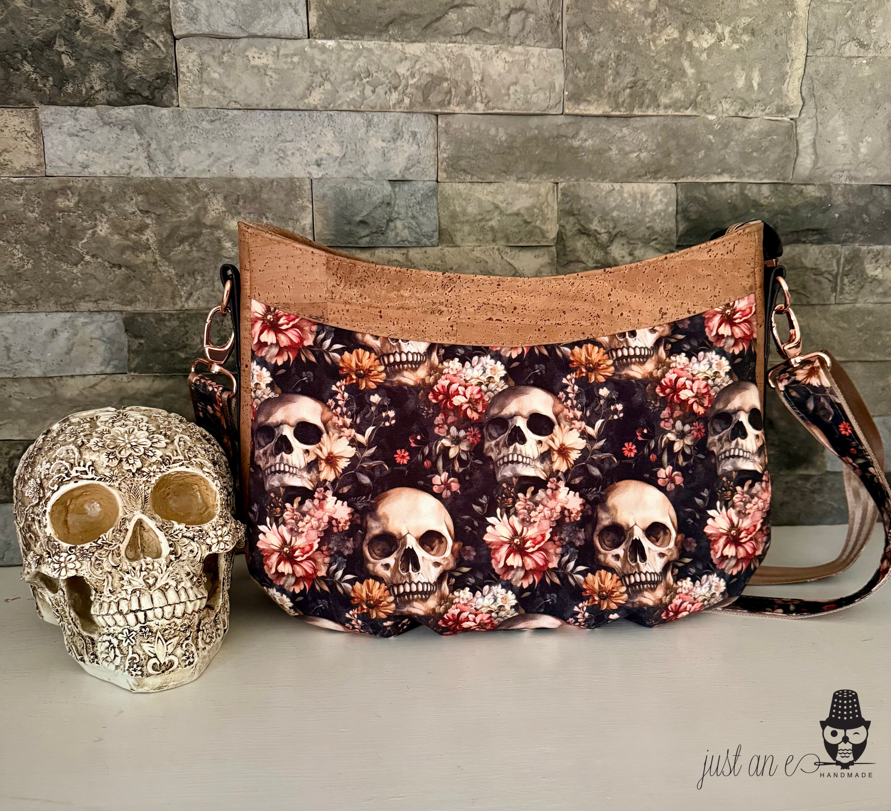 Earthy Skulls Crossbody Bag