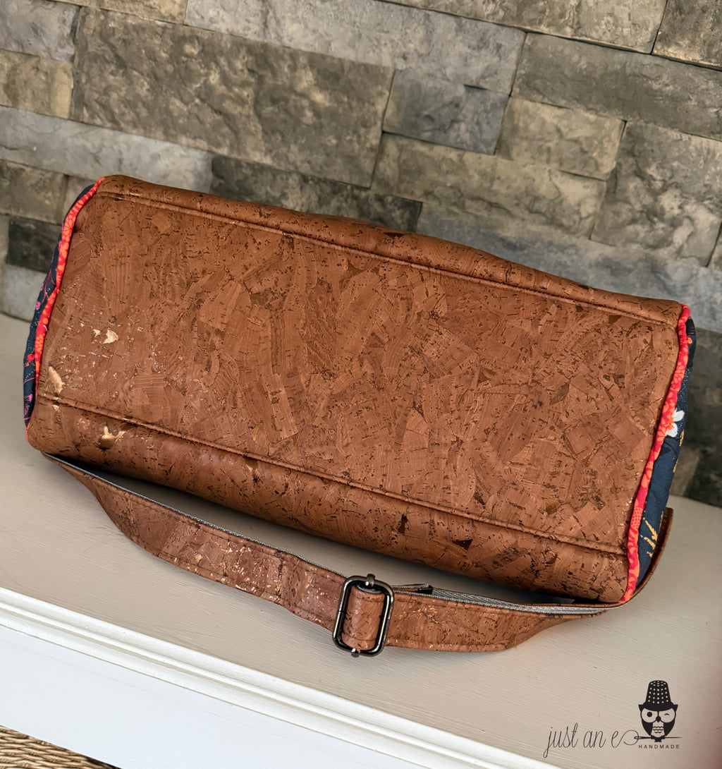 Autumn Floral Barrel Bag