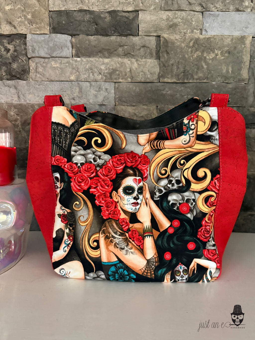 Dia de los Muertos Zip Top Tote