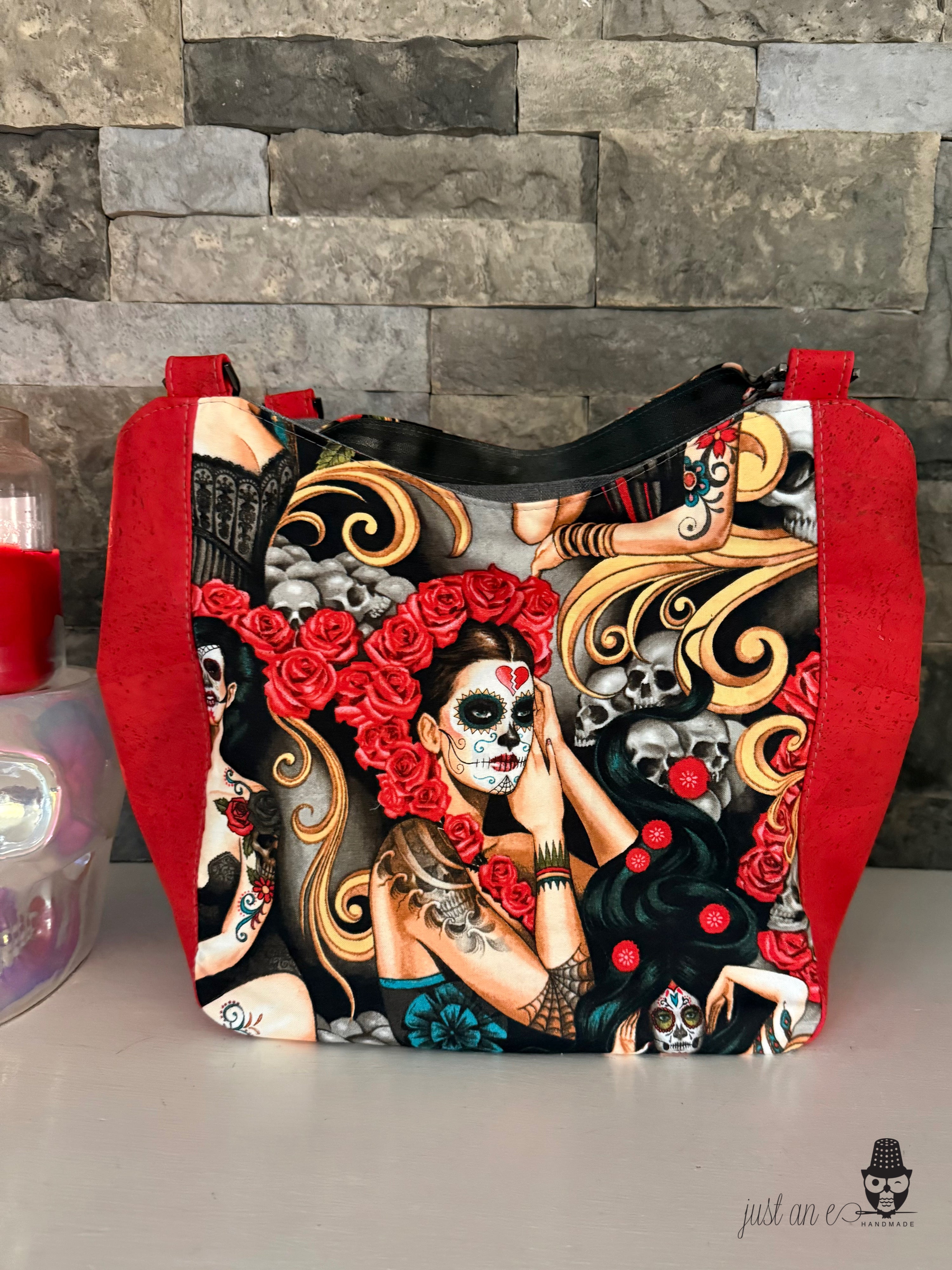 Dia de los Muertos Zip Top Tote