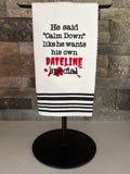 Dateline Special - True Crime - Embroidered Towel