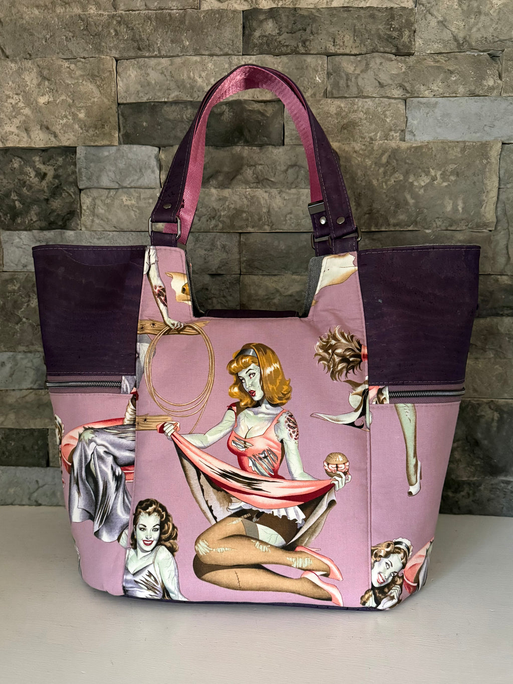 Zombie Pin-Ups Tote