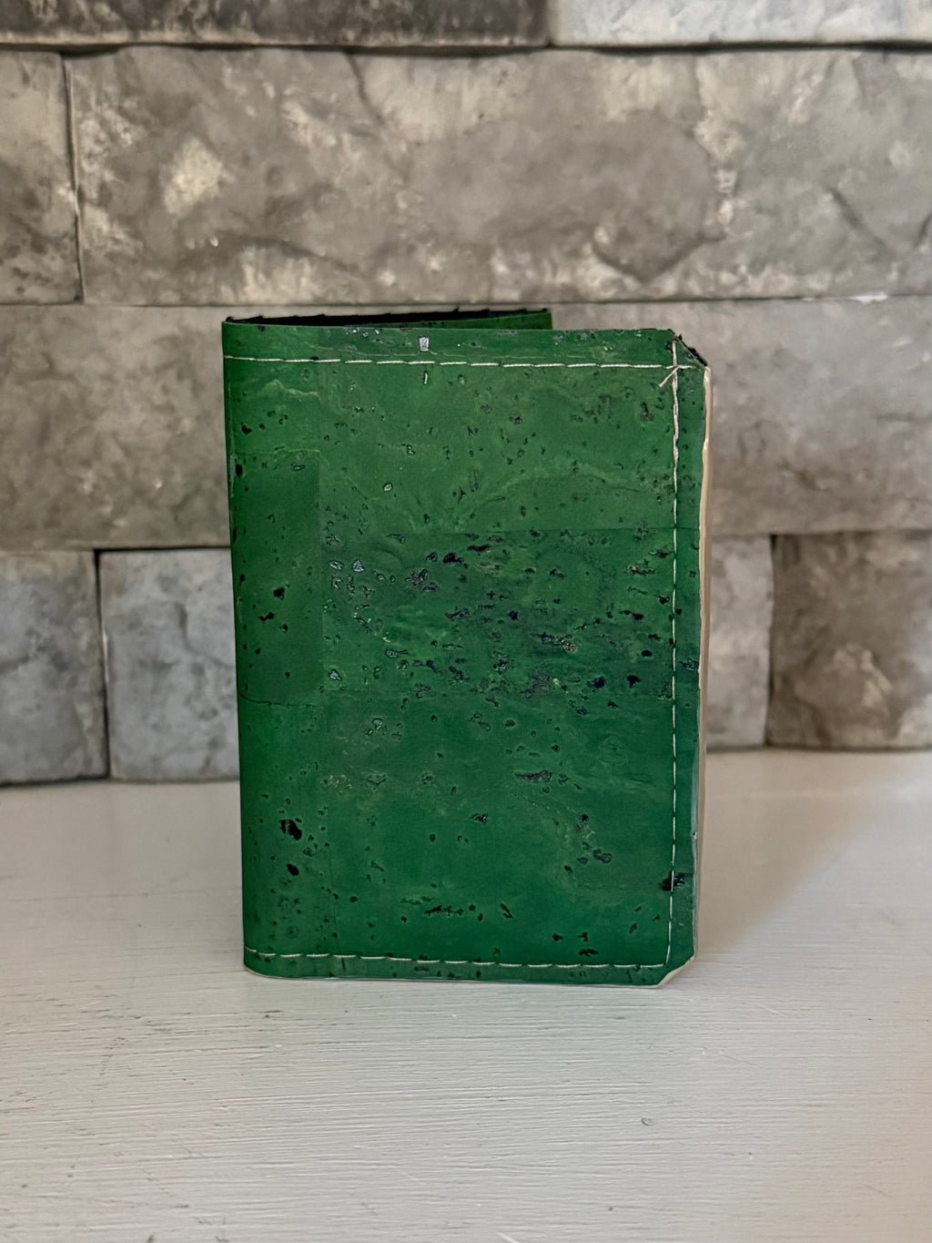 Green Cork Trifold Wallet