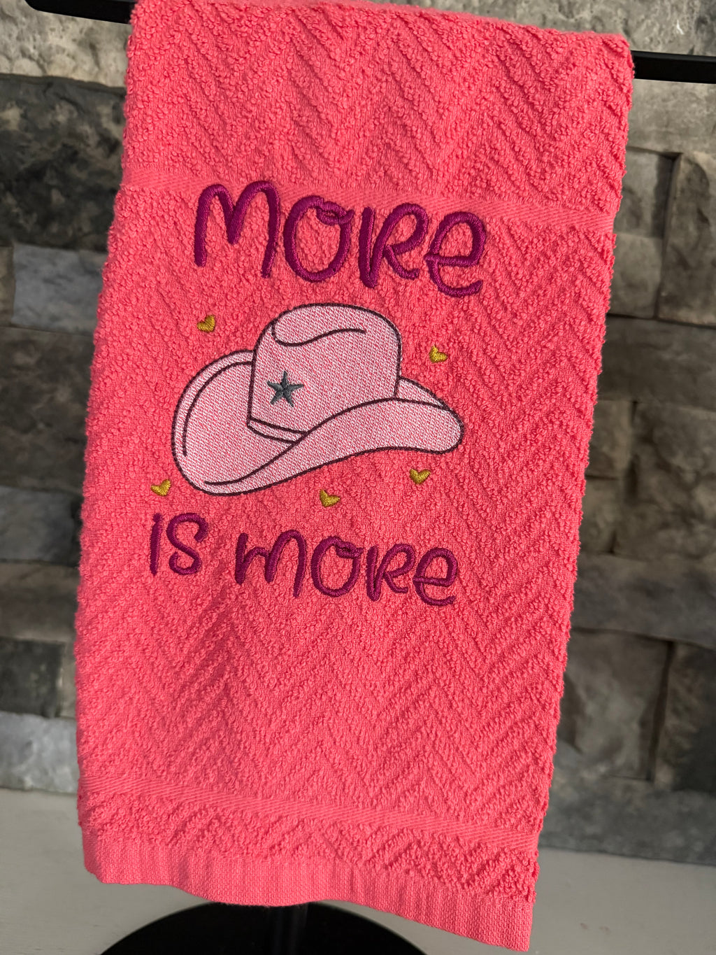 More is More - Dolly Tribute Embroidered Towel