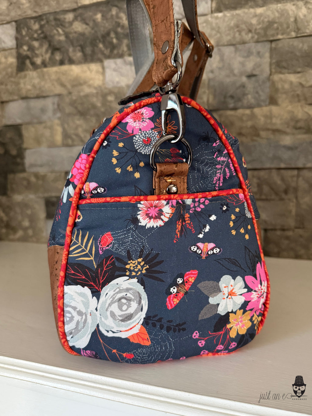 Autumn Floral Barrel Bag