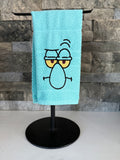 Squid Character Embroidered Towel