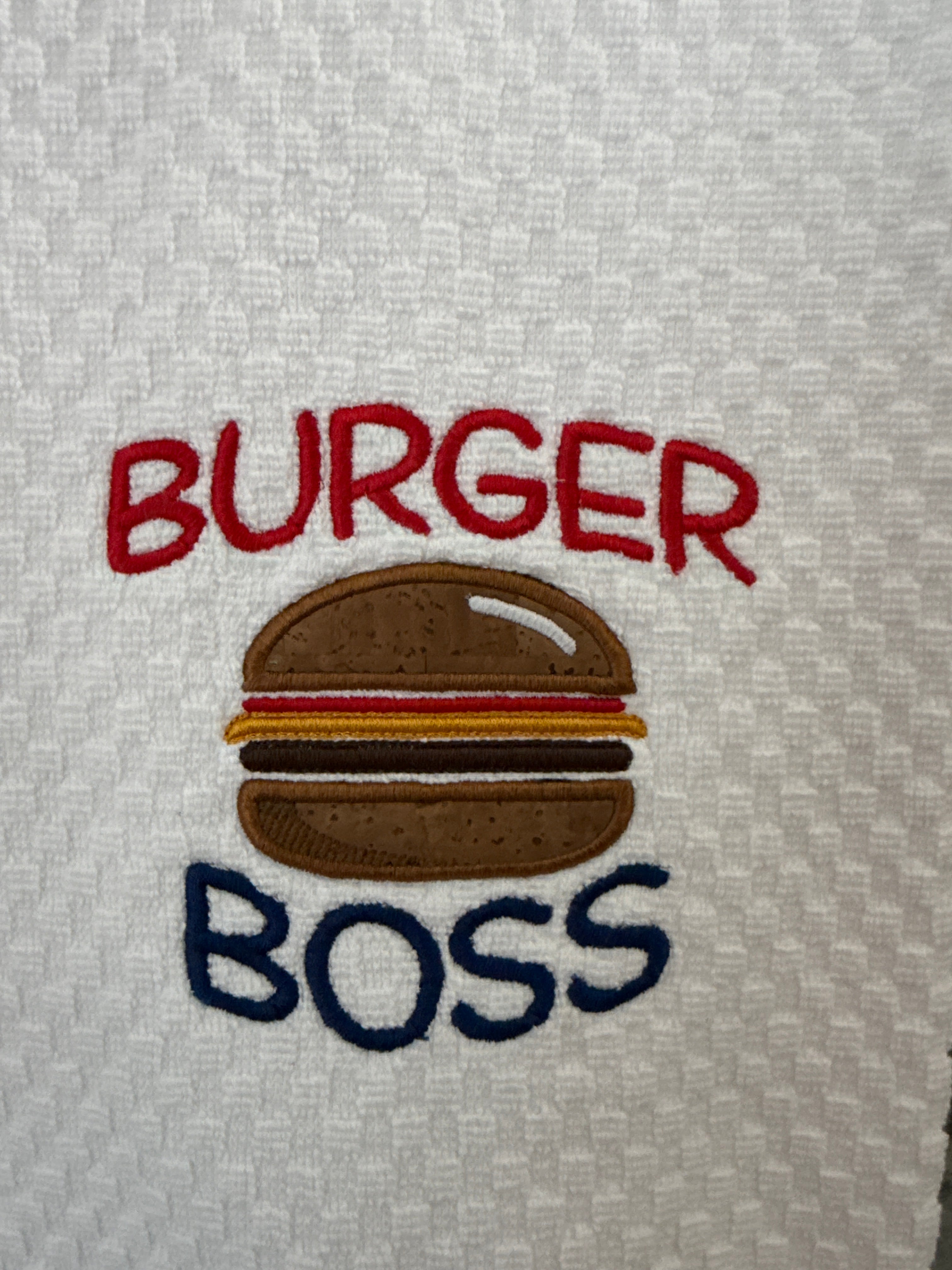 Serial Griller embroidered hand towel