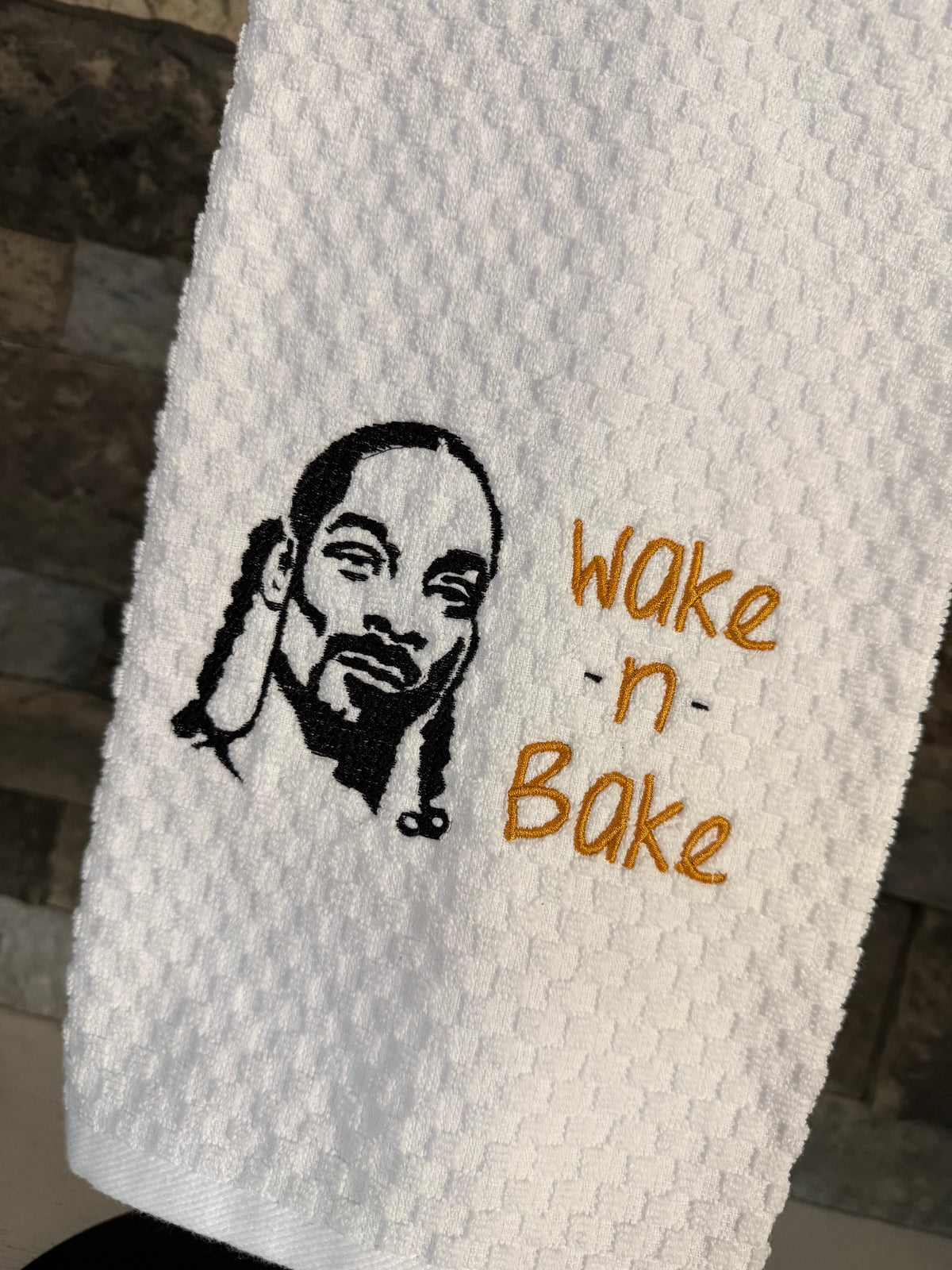 Wake n Bake Embroidered Towel