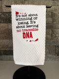 Leave No DNA - True Crime - Embroidered Towel