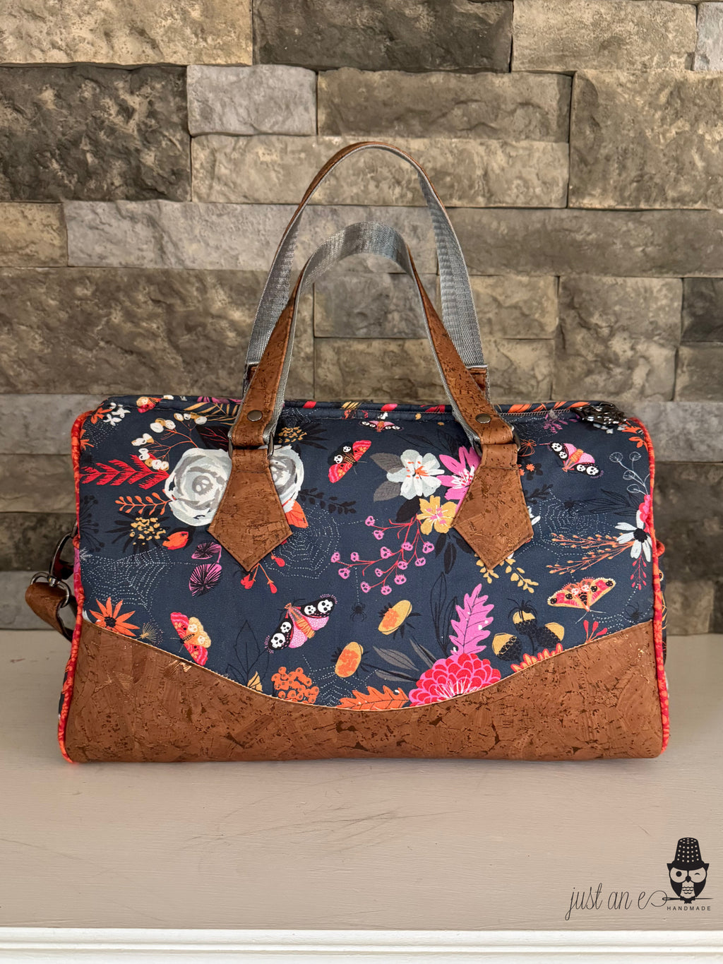 Autumn Floral Barrel Bag