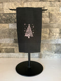 Elegant Christmas Tree Embroidered Towel