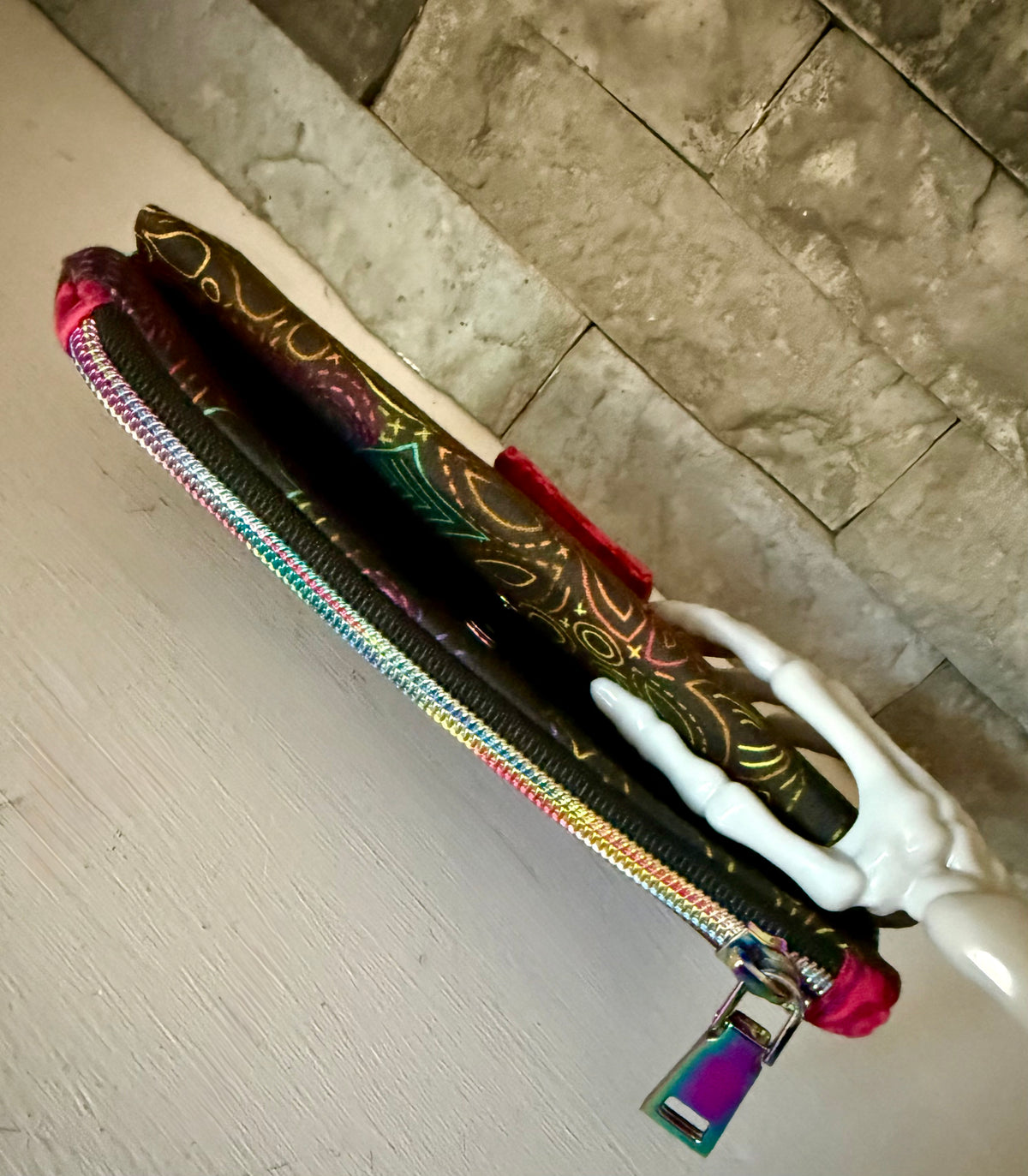 Bright Rainbow Pearl Wallet Clutch