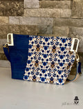 Bumblebee Blue Cork Shoulder/Crossbody Bag