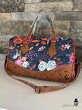Autumn Floral Barrel Bag