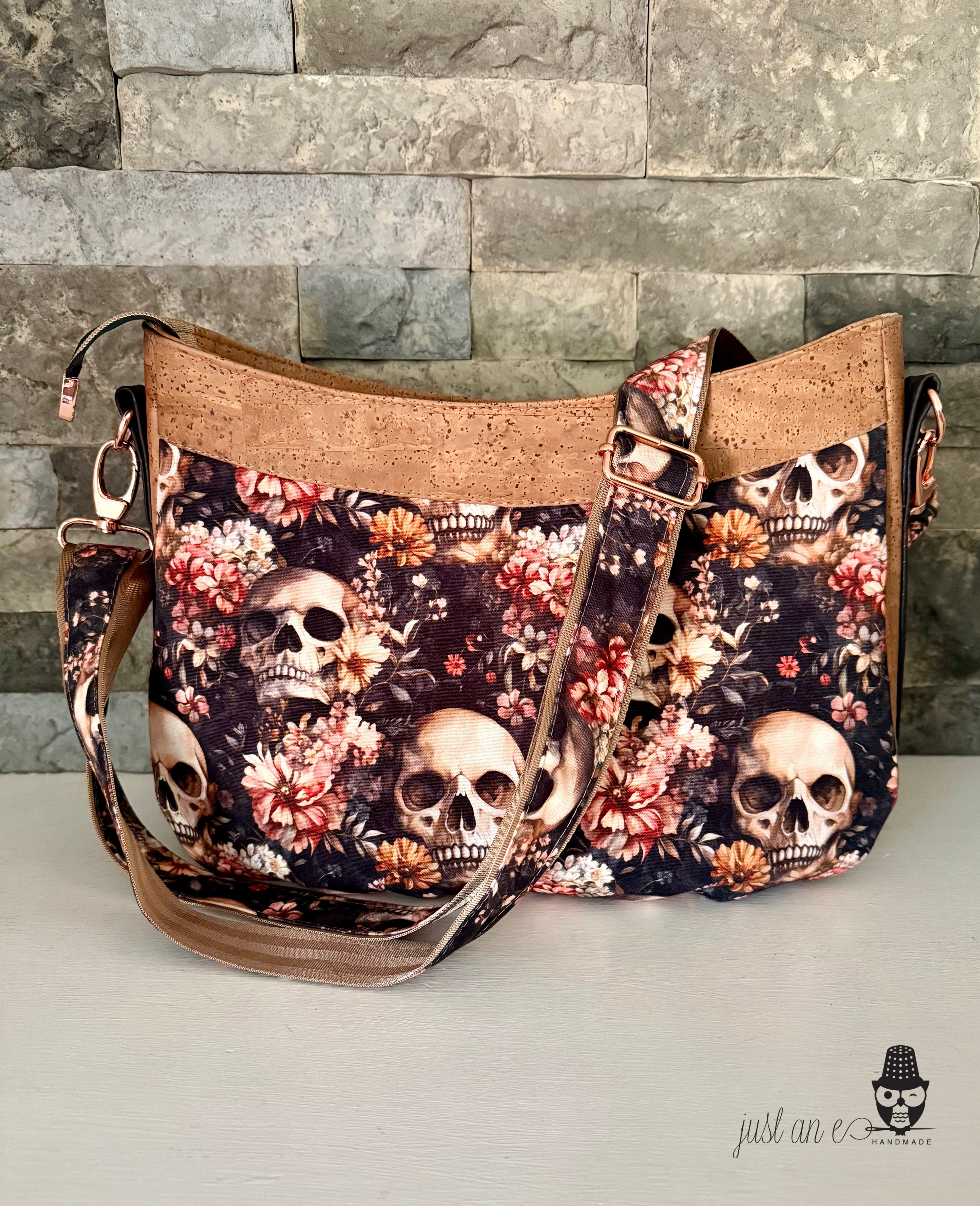 Earthy Skulls Crossbody Bag