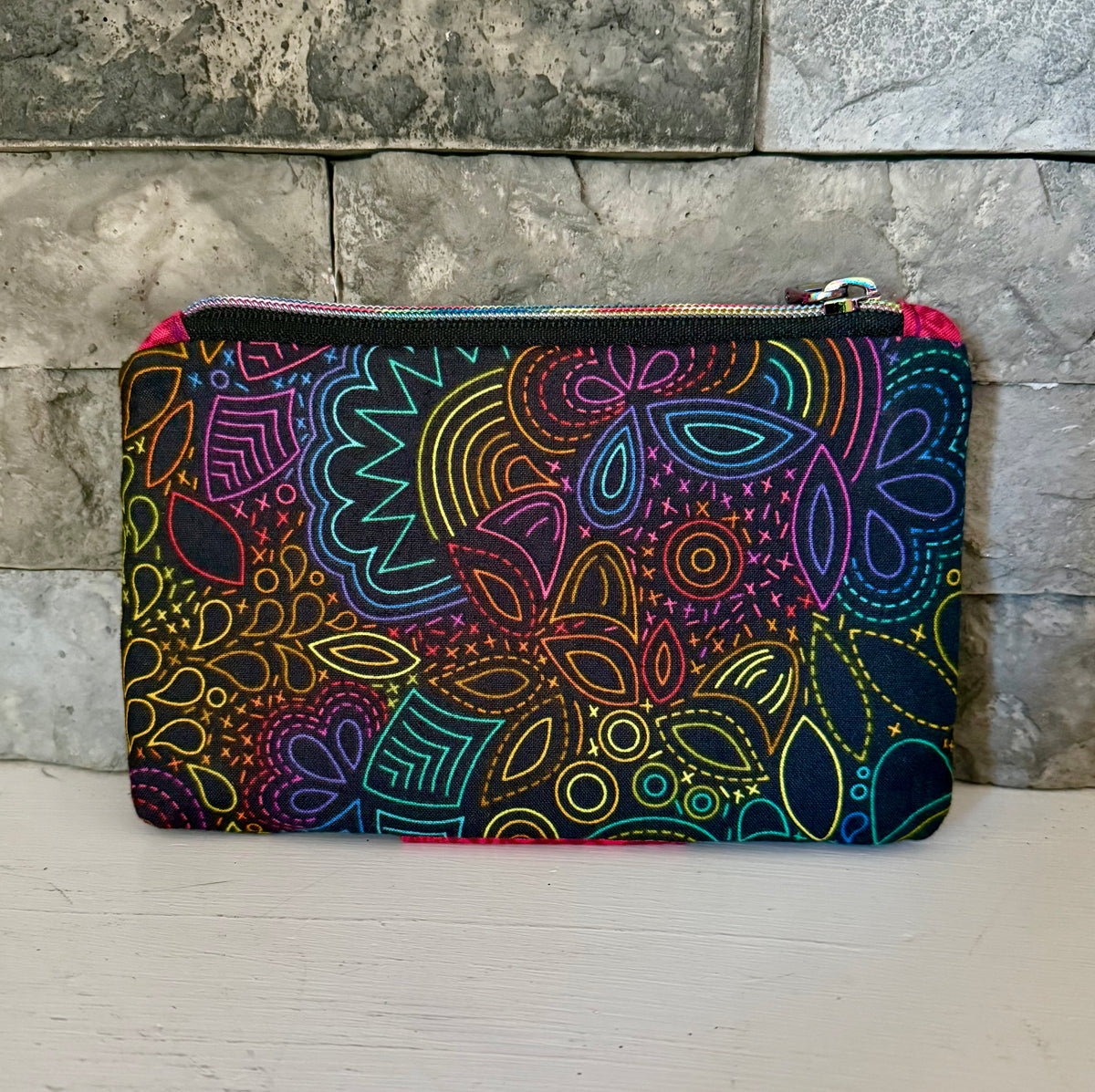 Bright Rainbow Pearl Wallet Clutch