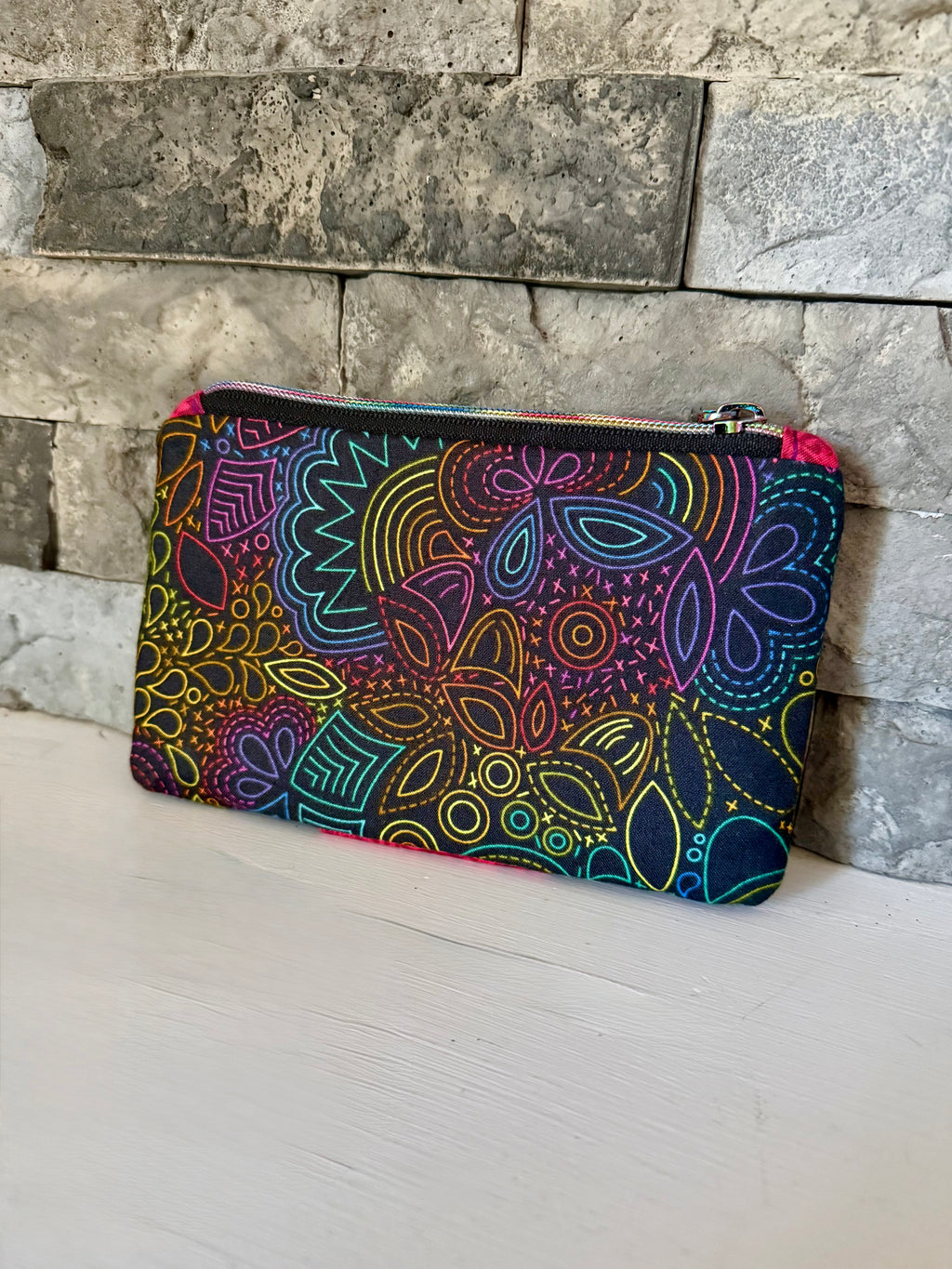 Bright Rainbow Pearl Wallet Clutch