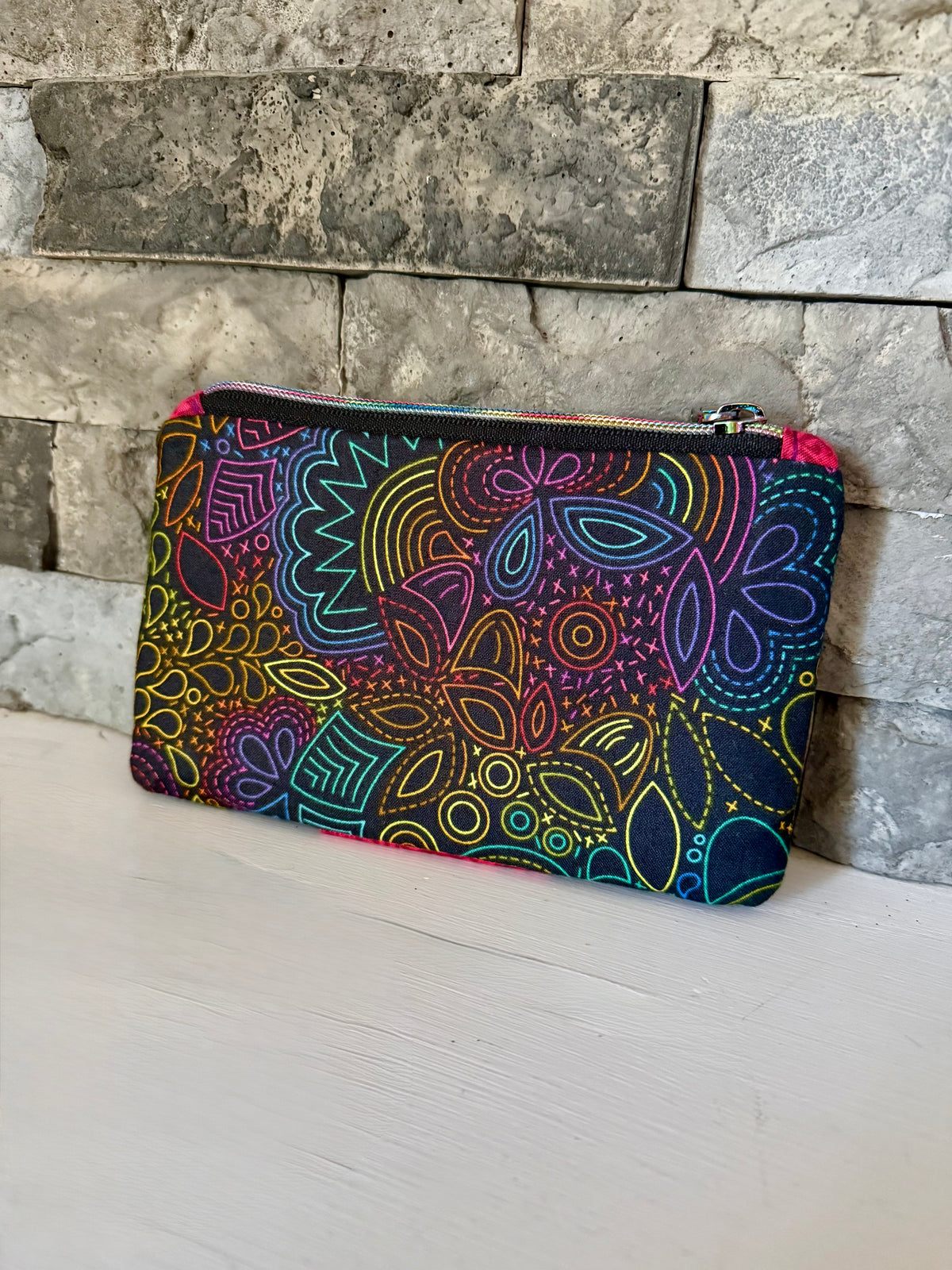 Bright Rainbow Pearl Wallet Clutch