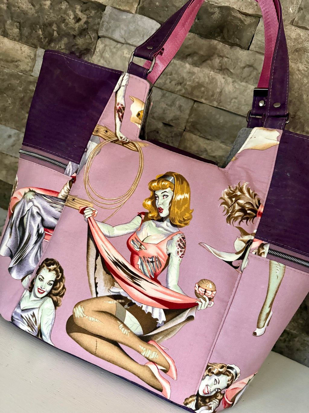 Zombie Pin-Ups Tote