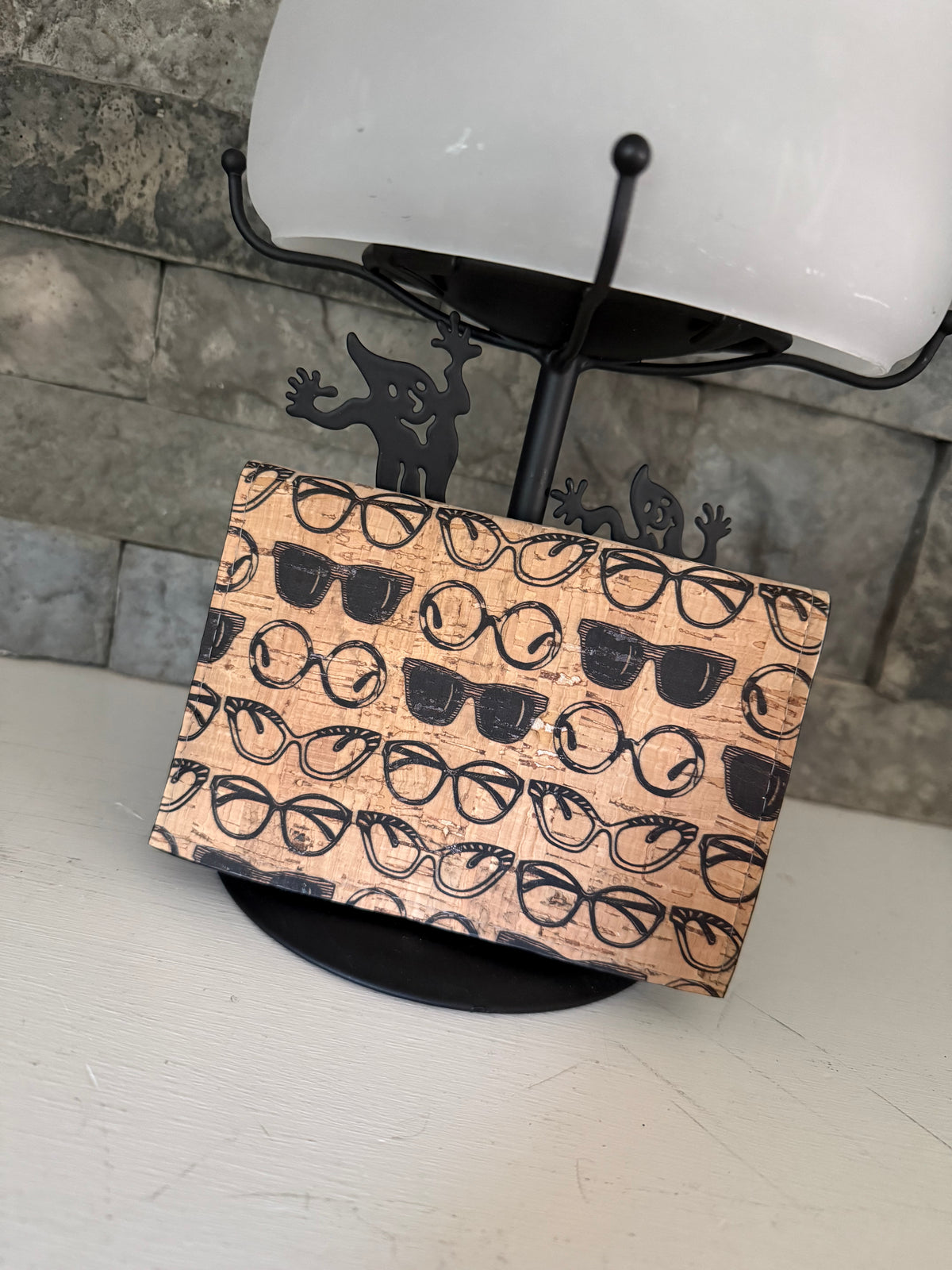 Glasses Print Cork Discovery Wallet