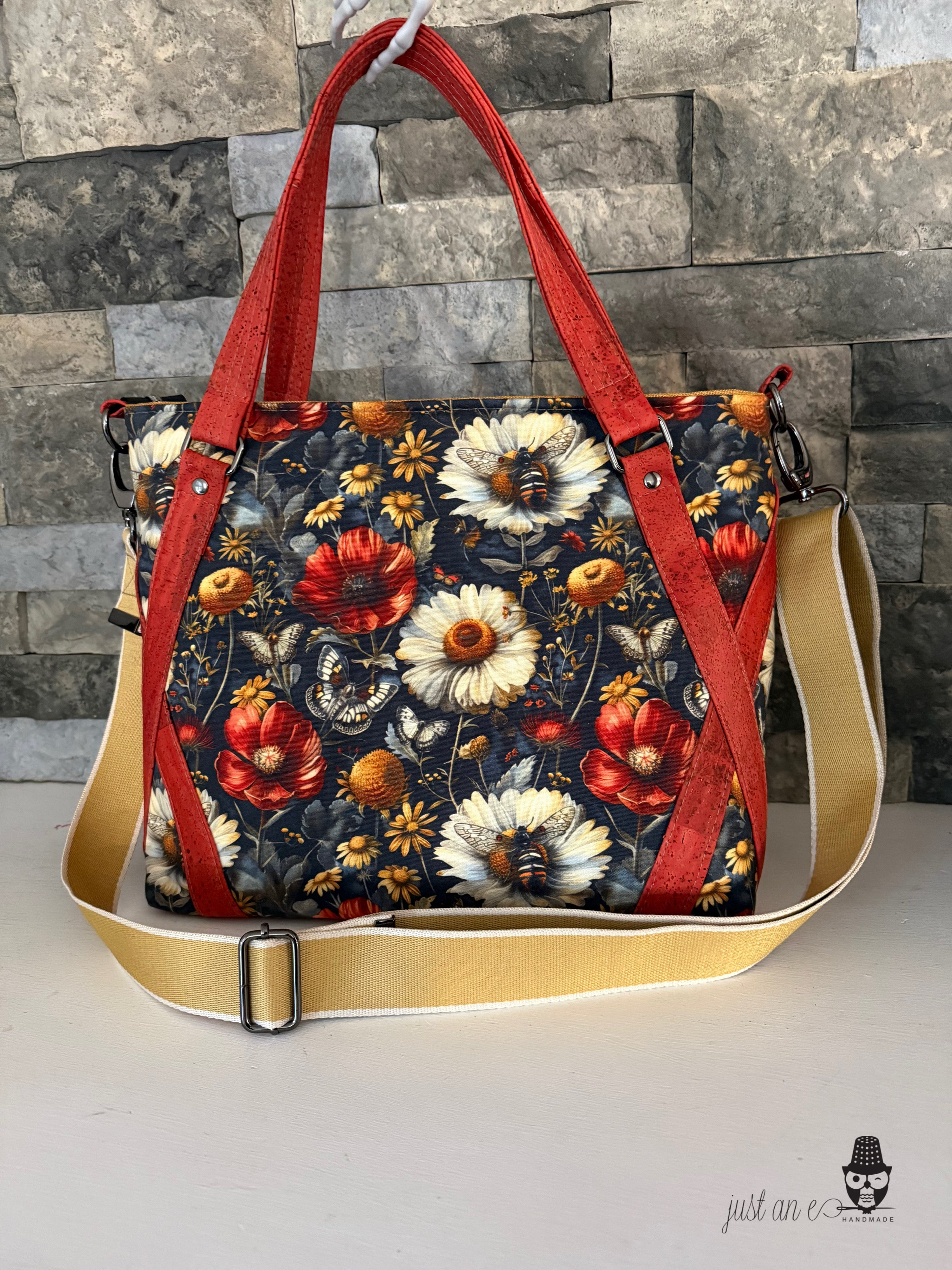 Floral Bees and Moths Bag