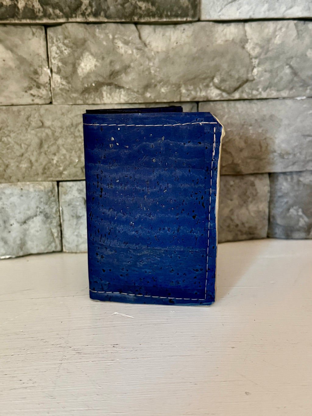 Denim Cork Trifold Wallet