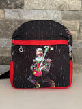 Christmas Mini Backpack Bag - Rock ‘n Roll Santa