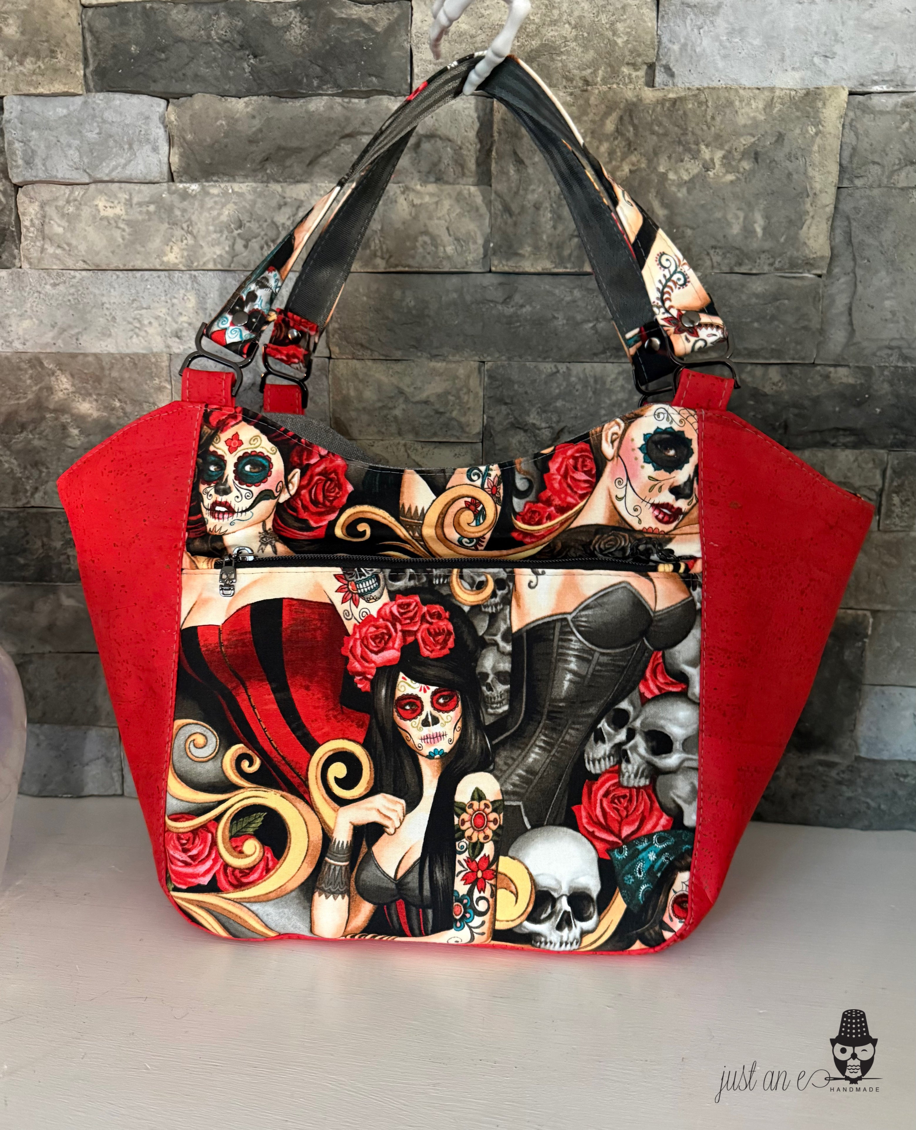 Dia de los Muertos Zip Top Tote