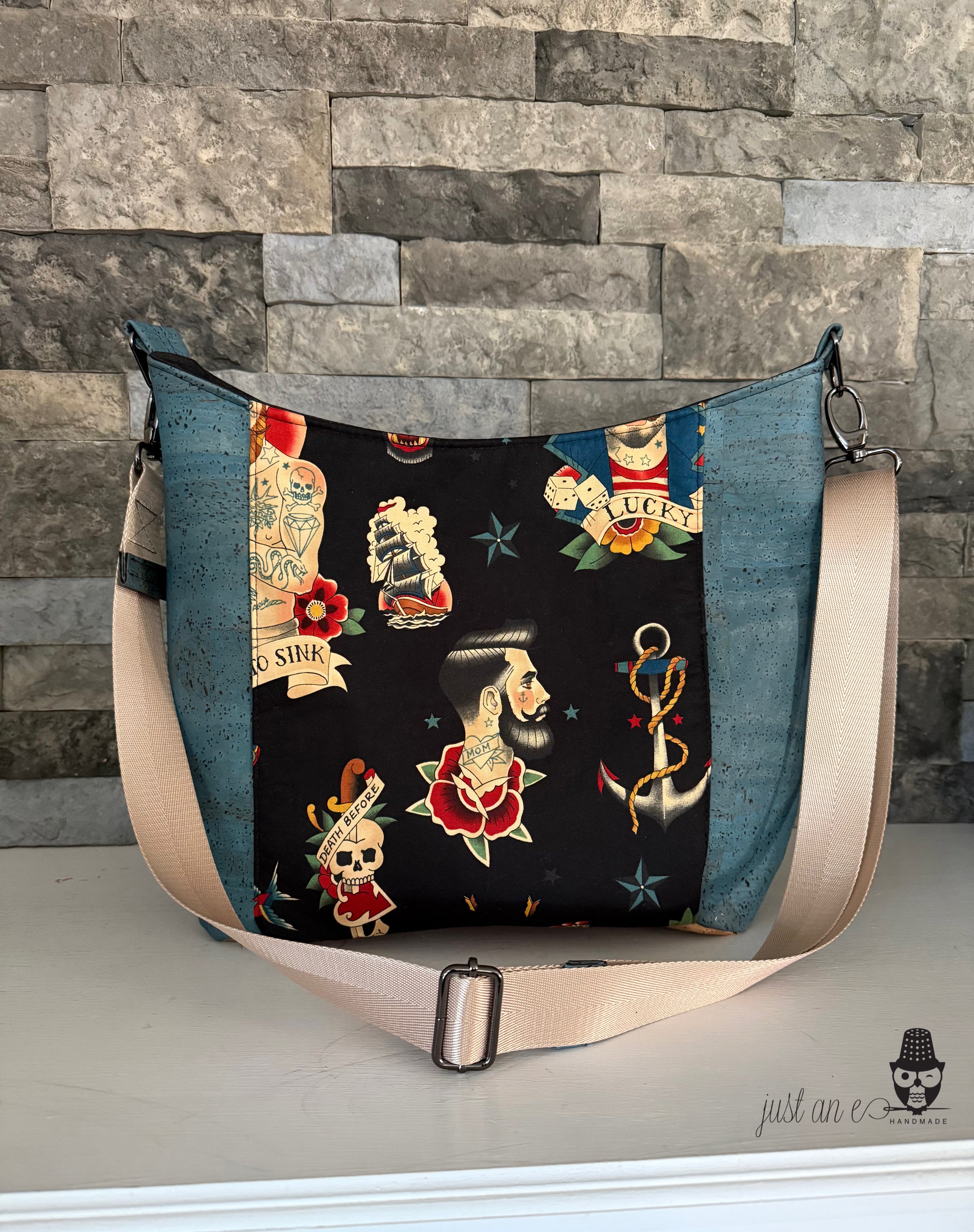 Tattoo-Inspired Hobo Bag