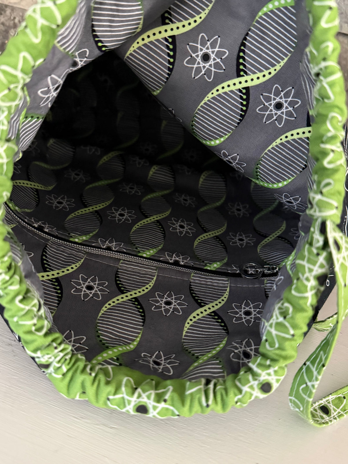Nerdy Science Drawstring Backpack