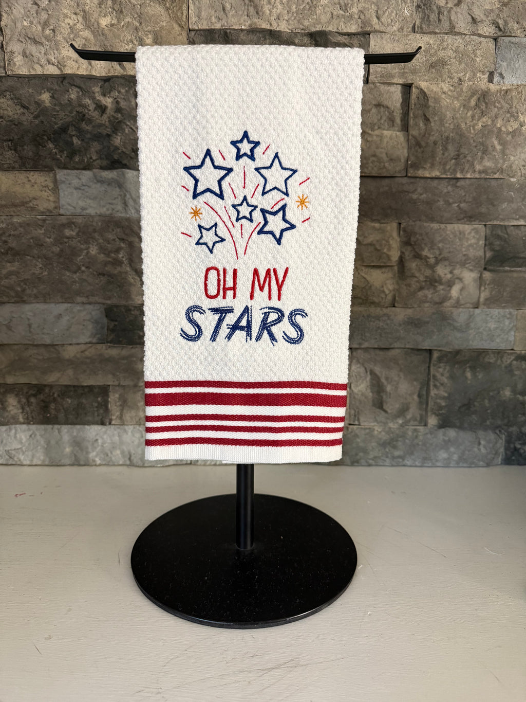 Oh My Stars Embroidered Towel