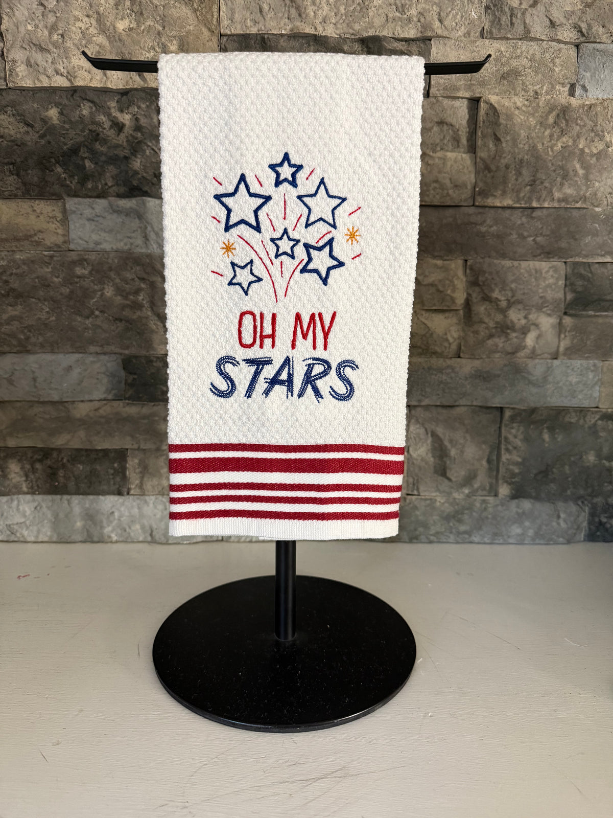 Oh My Stars Embroidered Towel