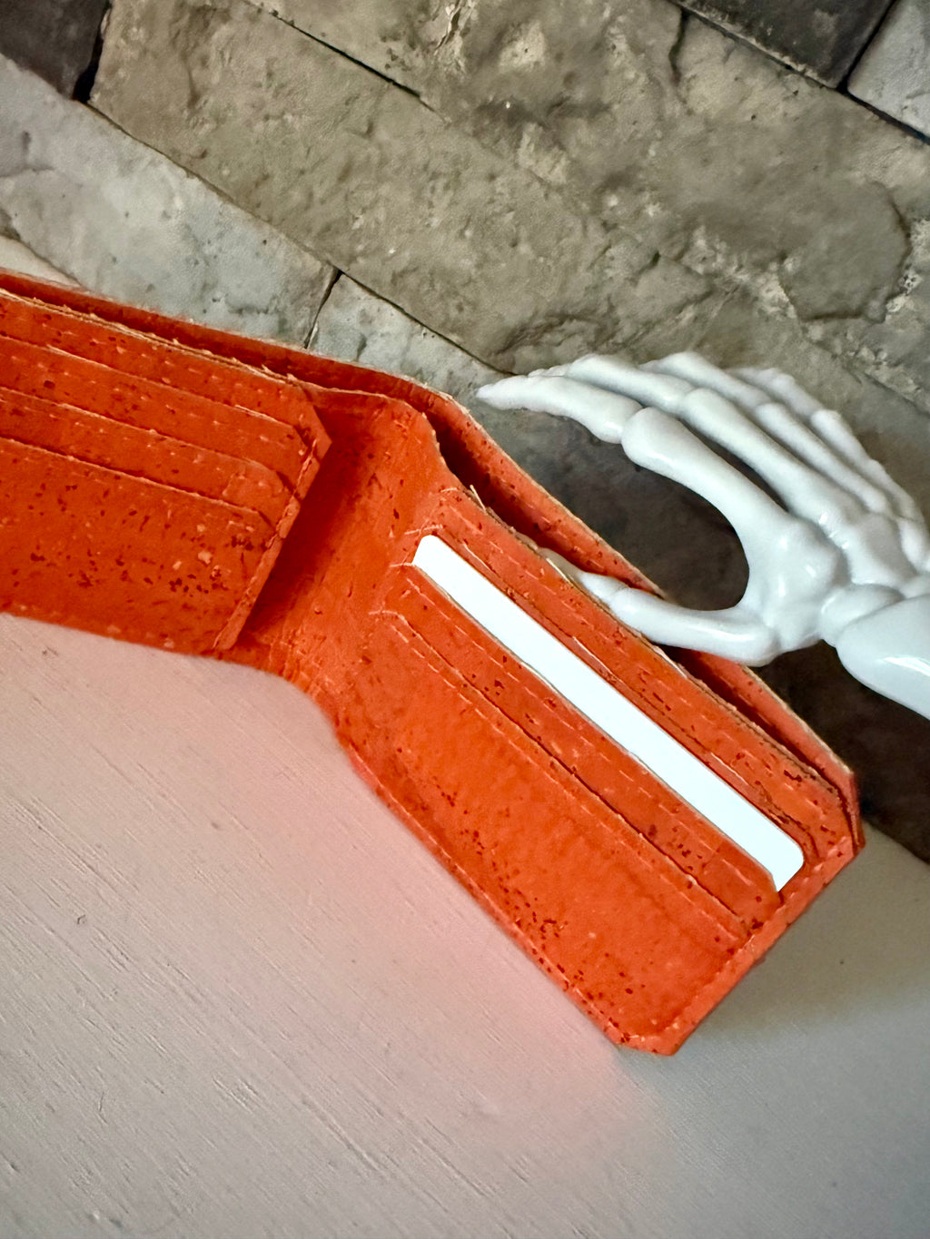 Orange Cork Bifold Wallet