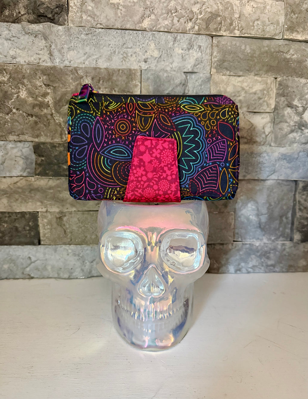 Bright Rainbow Pearl Wallet Clutch